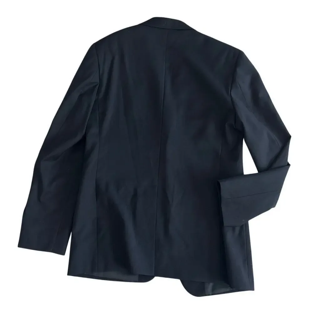 United Colors of Benetton Tailored Blazer Black Minimalist Jacket L